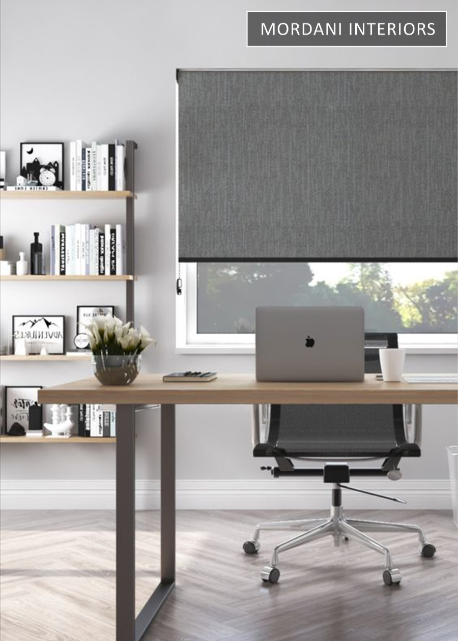 Techno Fab Grey SR 2223 Blackout Window Roller Blind 